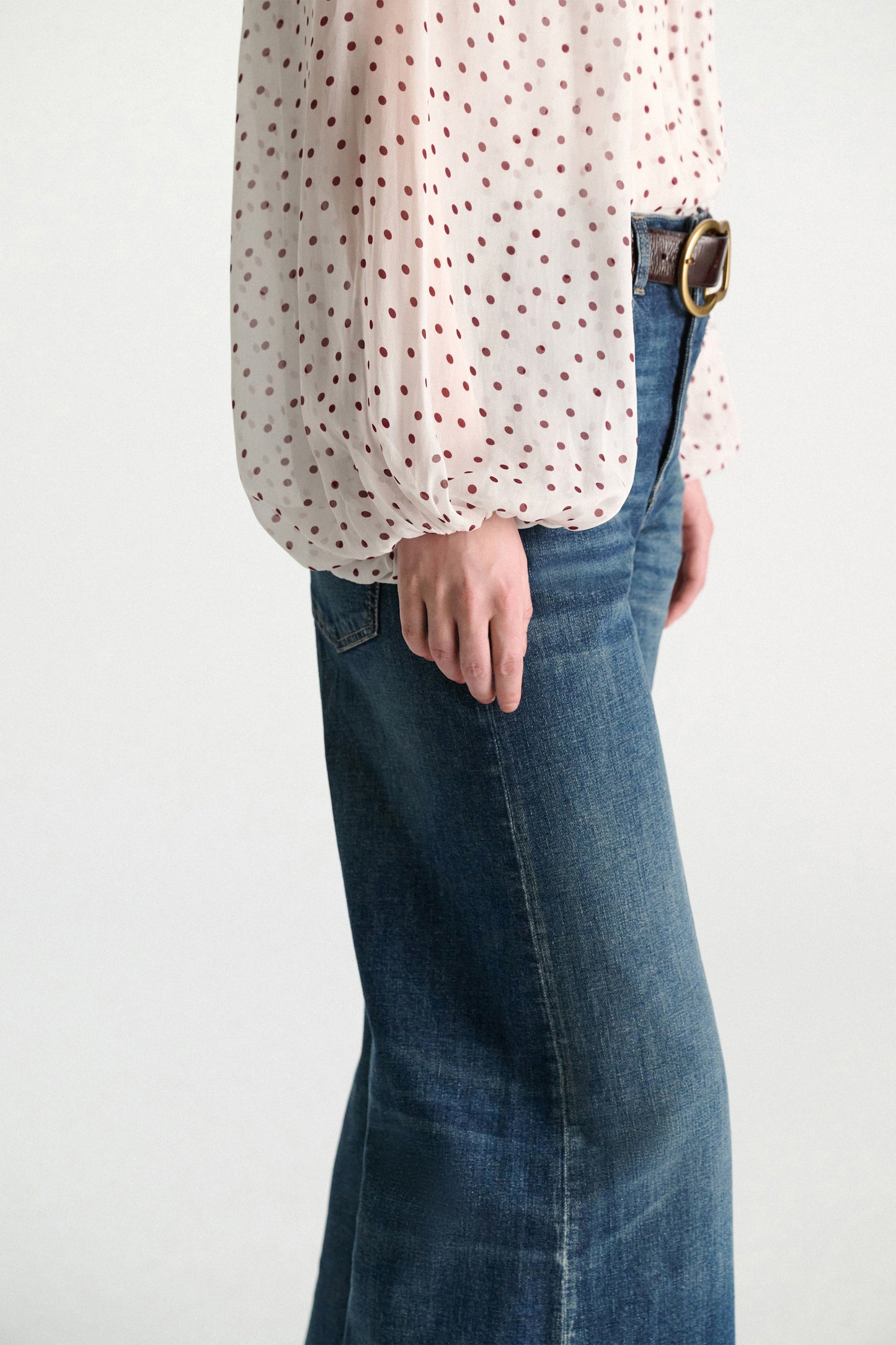 dancing dots blouse