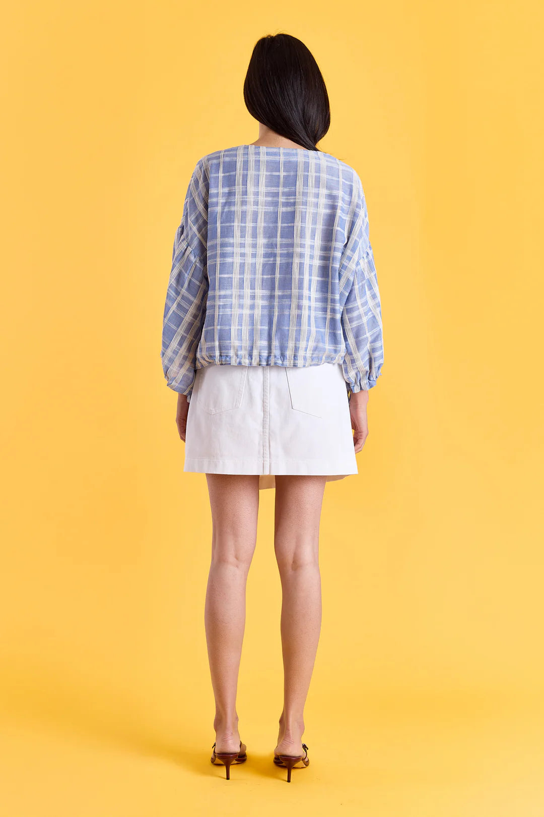 Gaby blouse SC Check blue