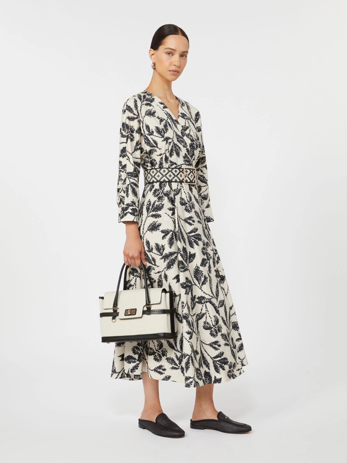 Camino dress Ecru marine