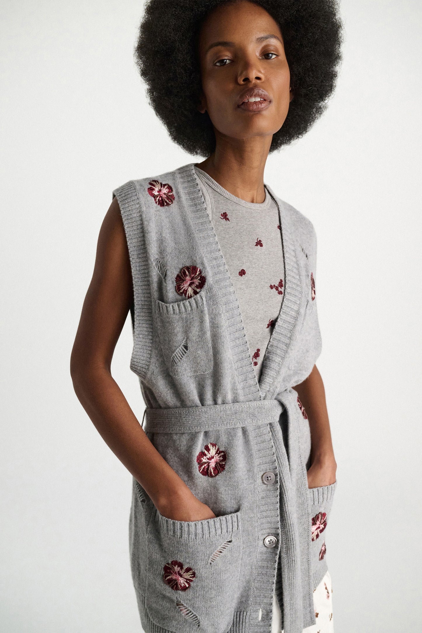 blooming statement gilet