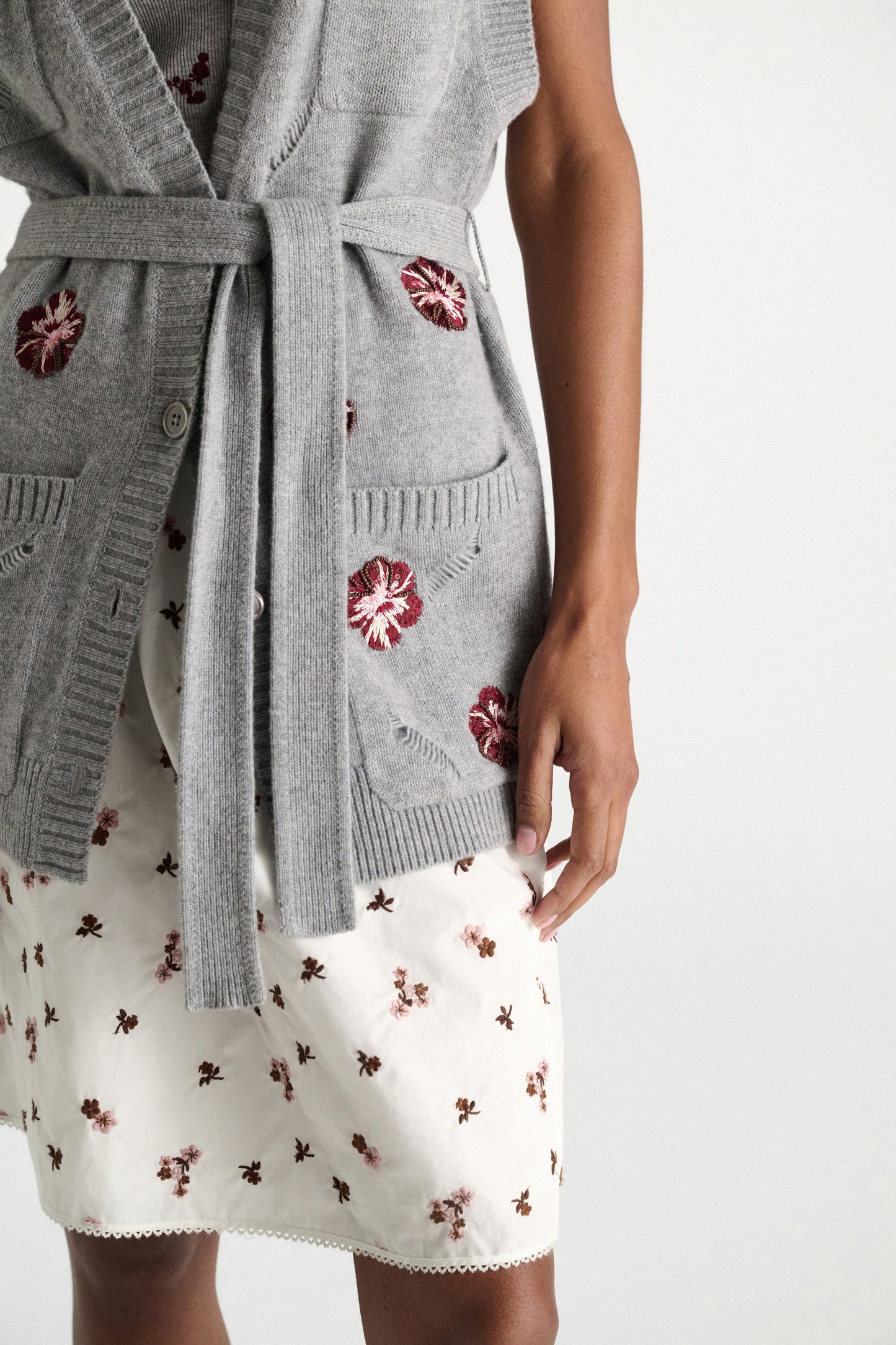 blooming statement gilet