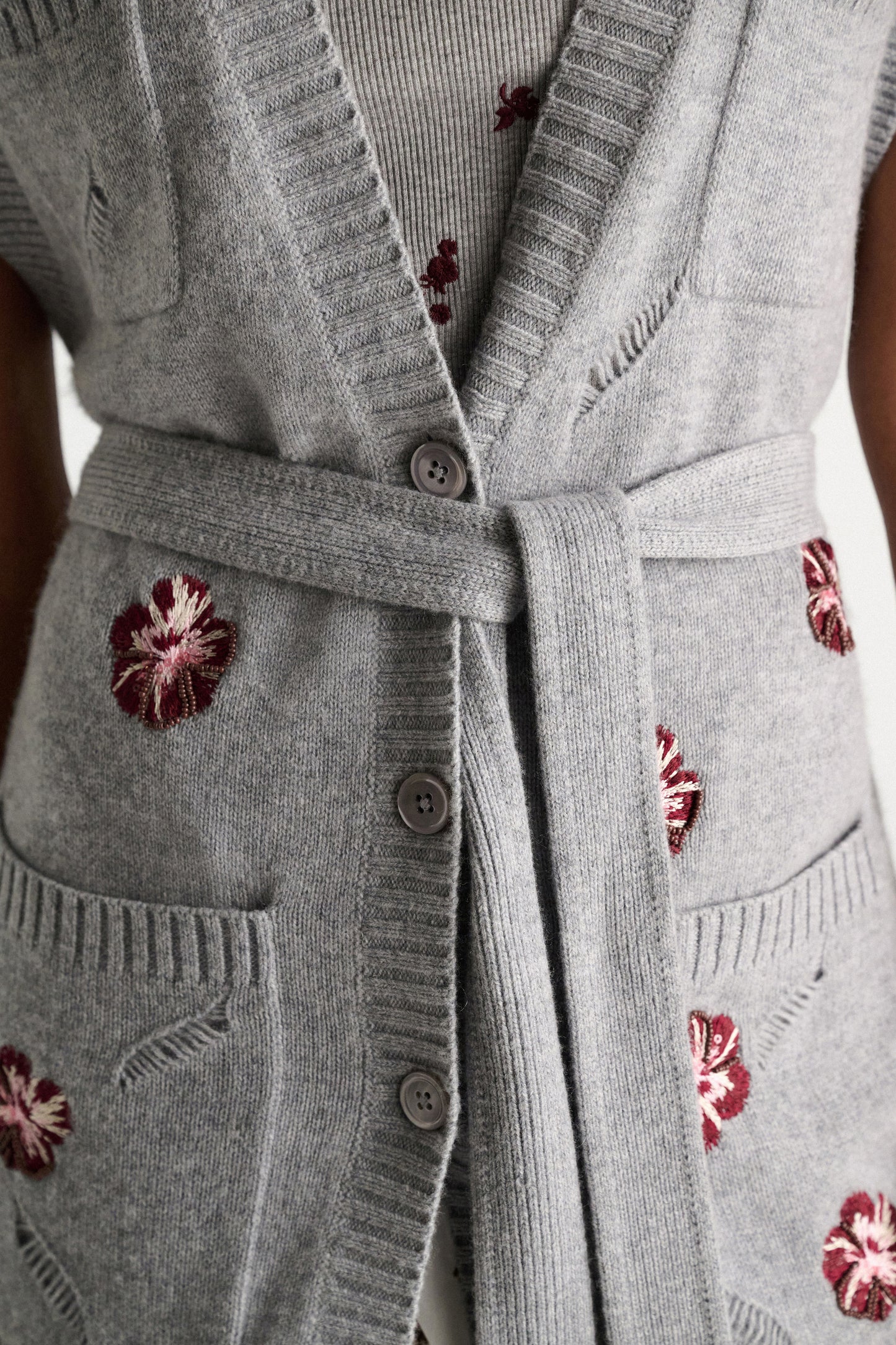blooming statement gilet