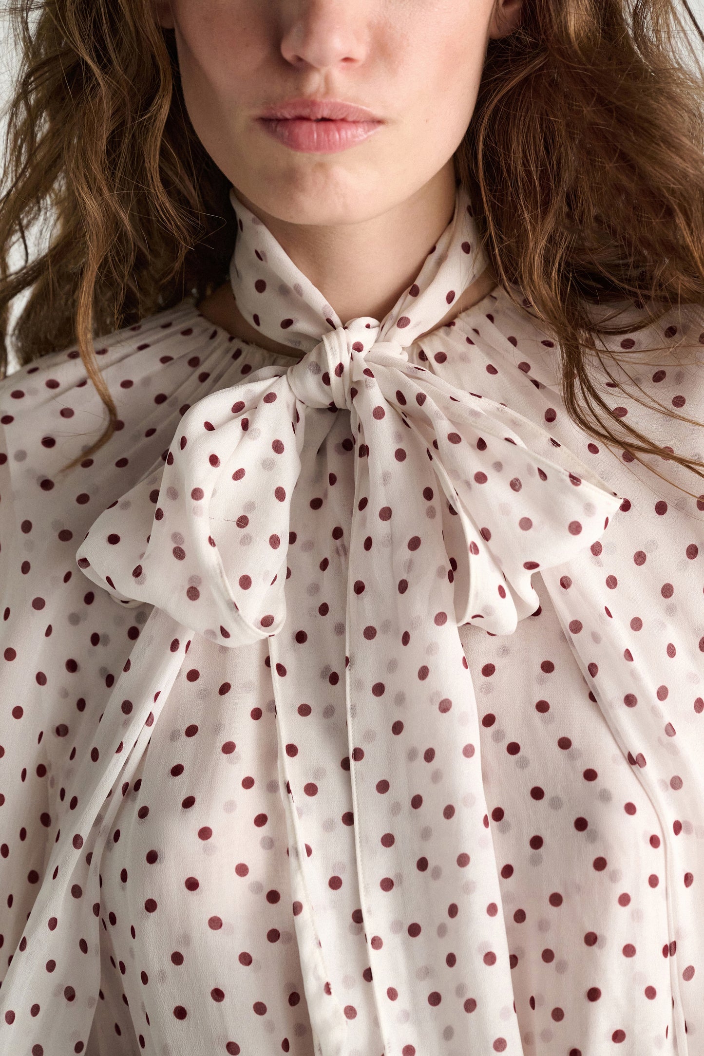dancing dots blouse