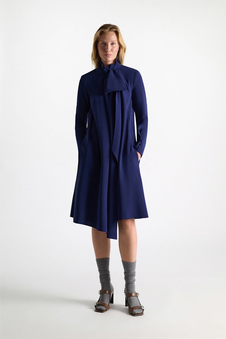 statement drape dress