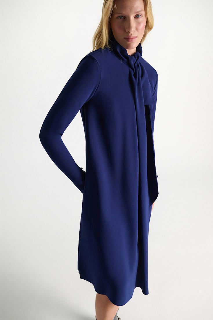 statement drape dress