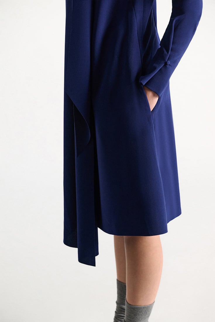 statement drape dress