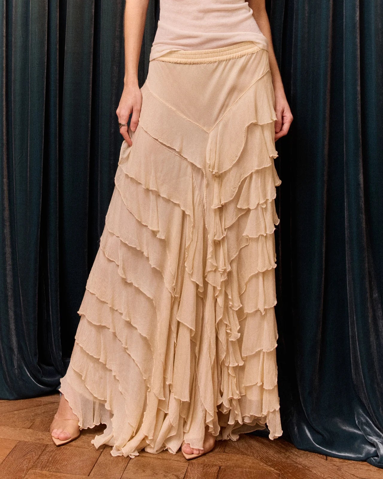 Cherry ruffle skirt Mes Desmoiselles