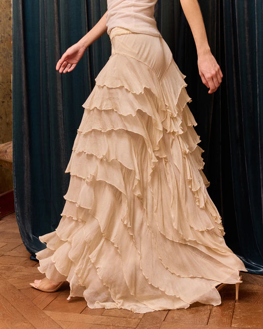 Cherry ruffle skirt Mes Desmoiselles