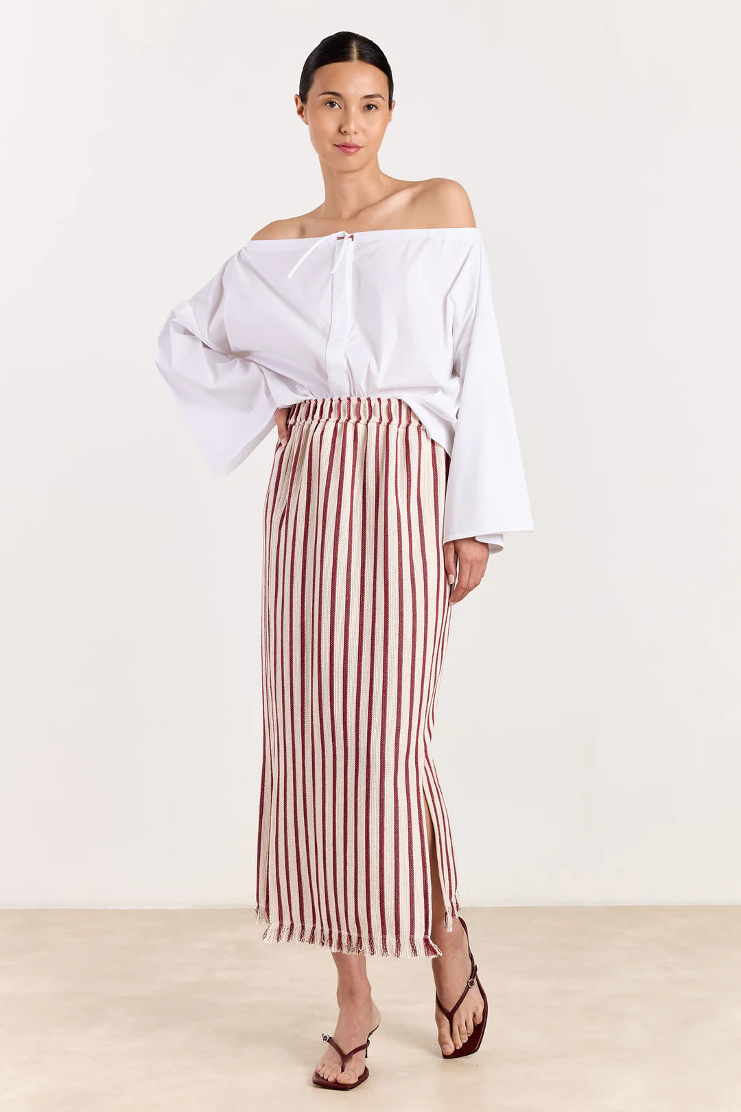Missy skirt SC Stripe deel red