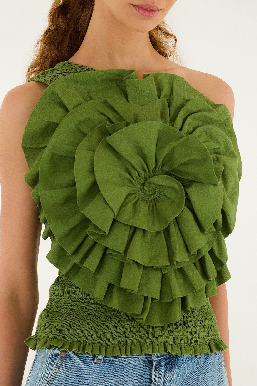 one shoulder blouse