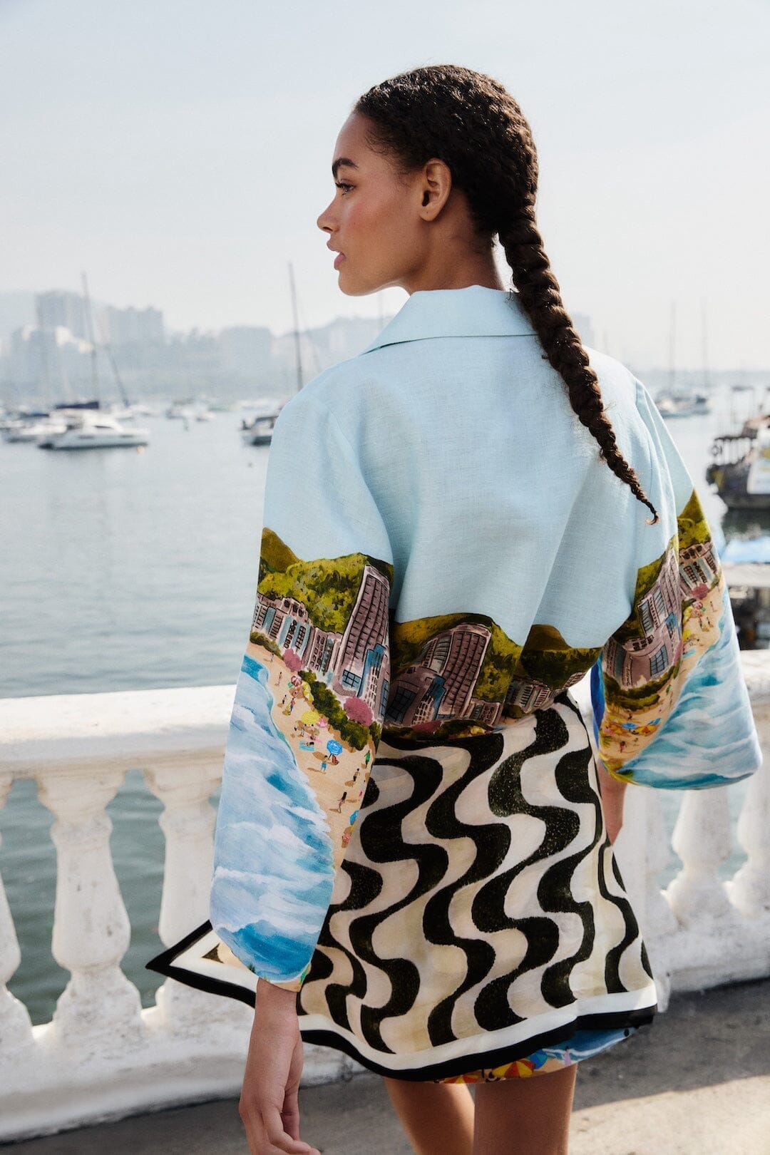 Copacabana beach long sleeve kimono
