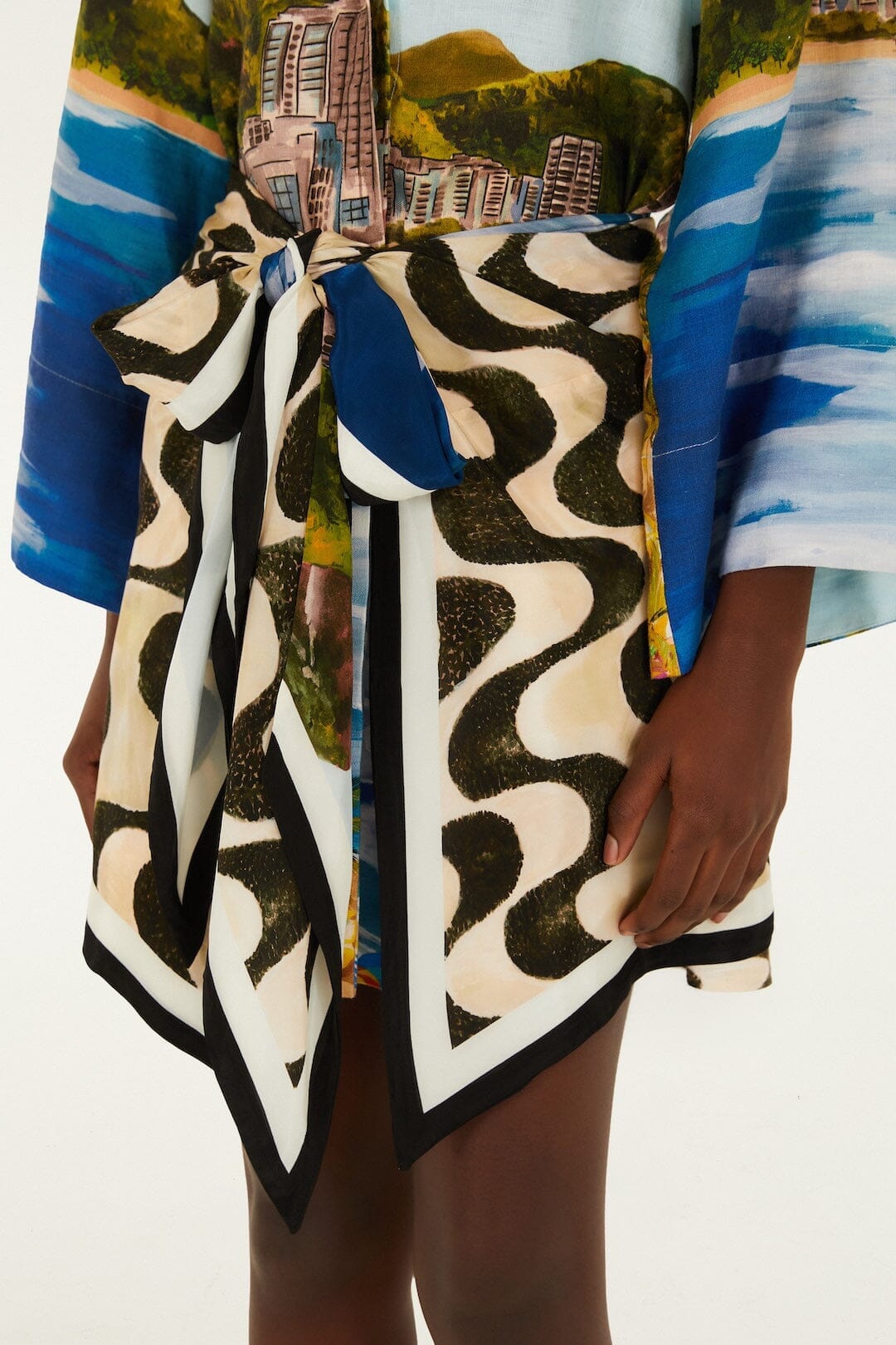 Copacabana beach long sleeve kimono