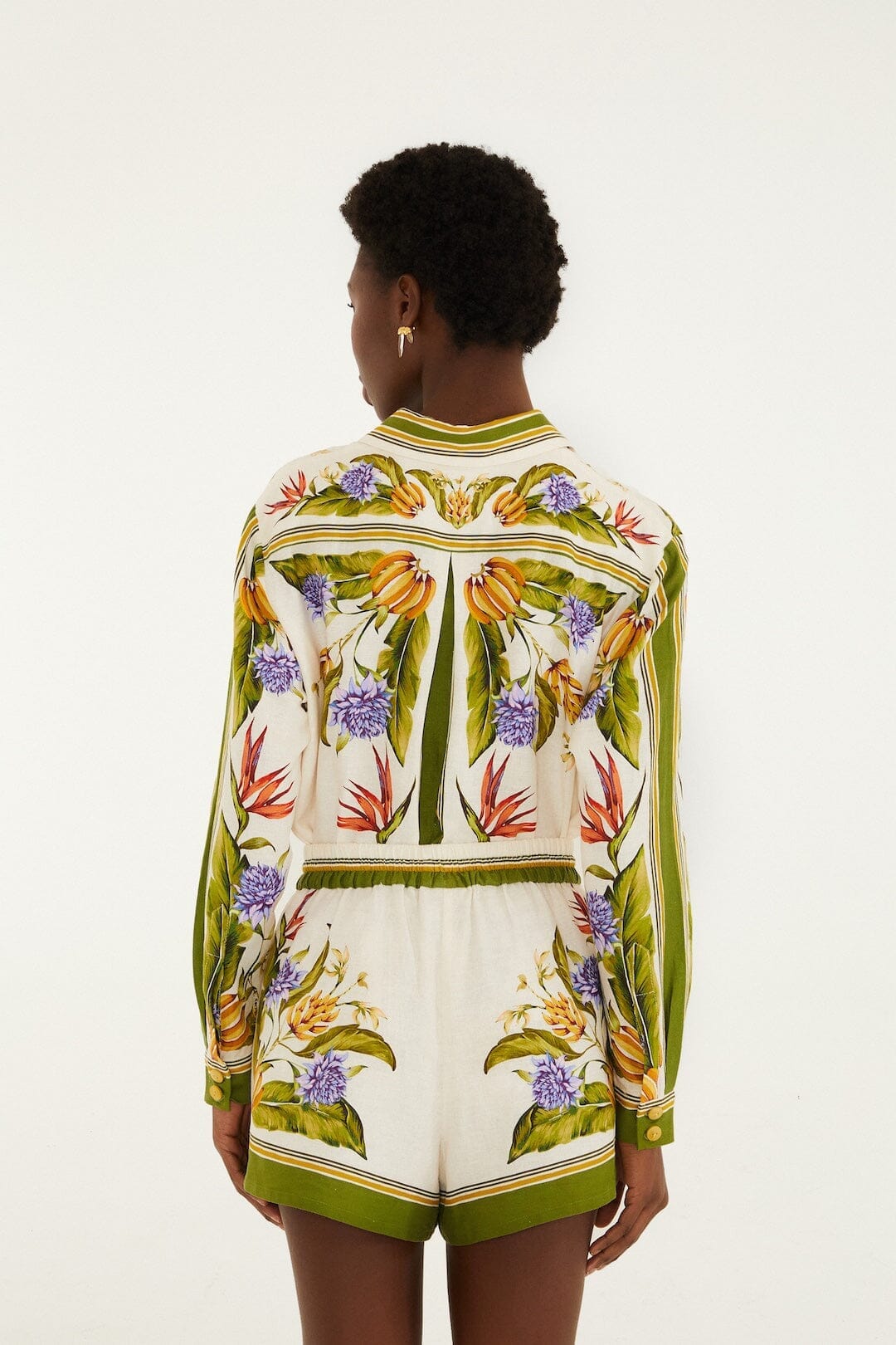 tropical scarf shorts