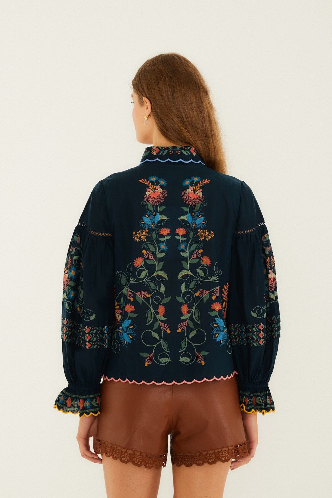 stitched garden blouse Farm