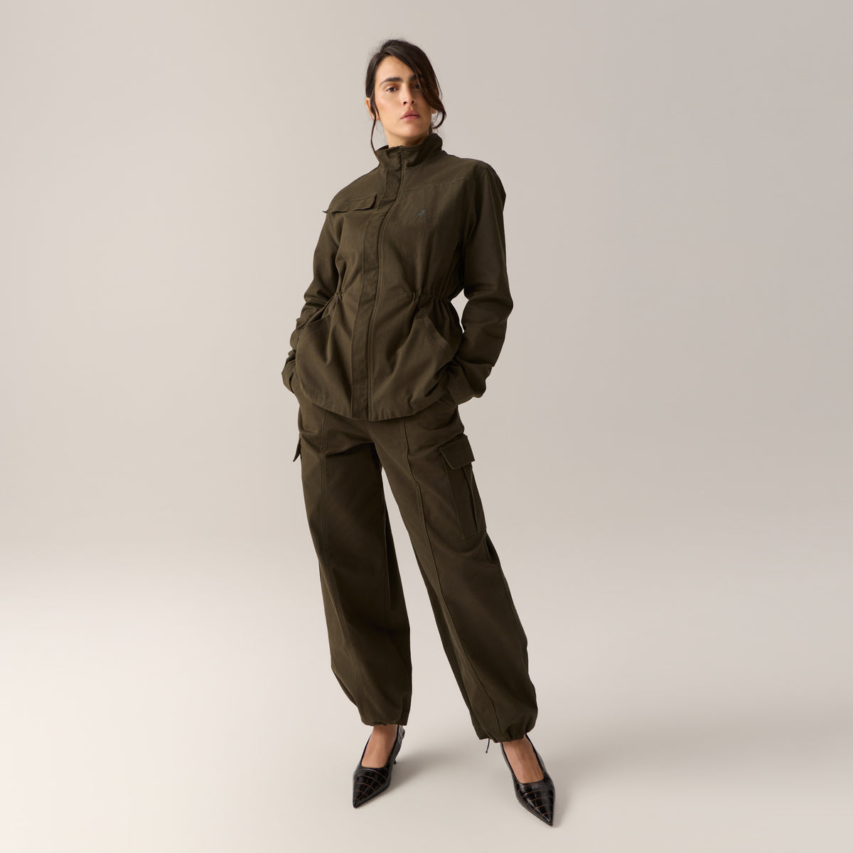 Nuria Gabardine zipper jacket Lois