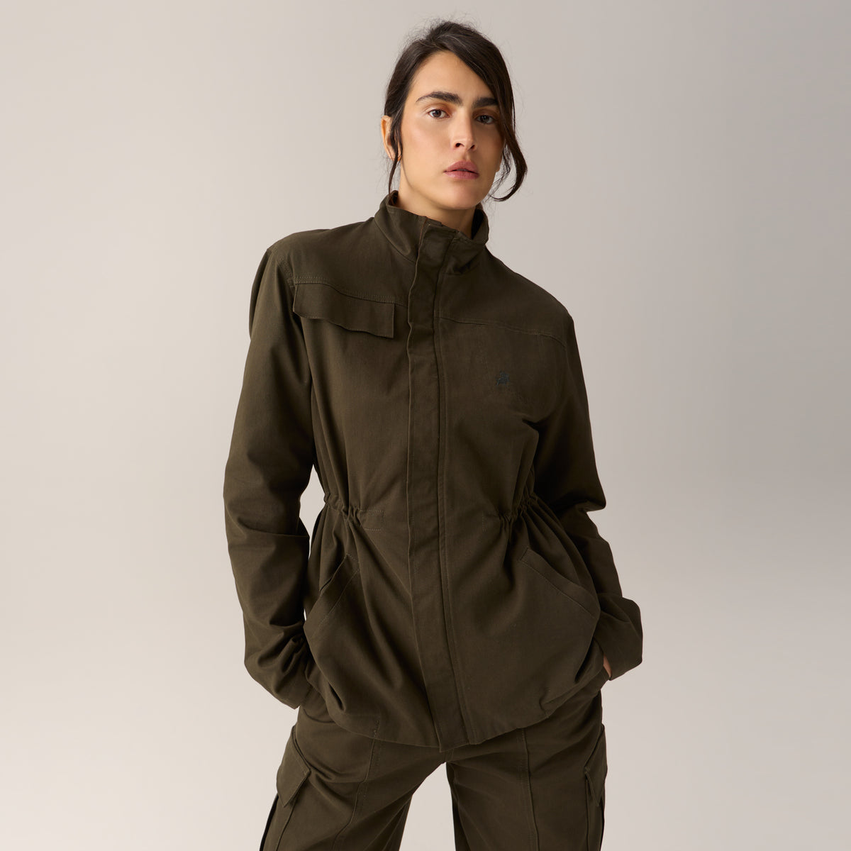 Nuria Gabardine zipper jacket Lois