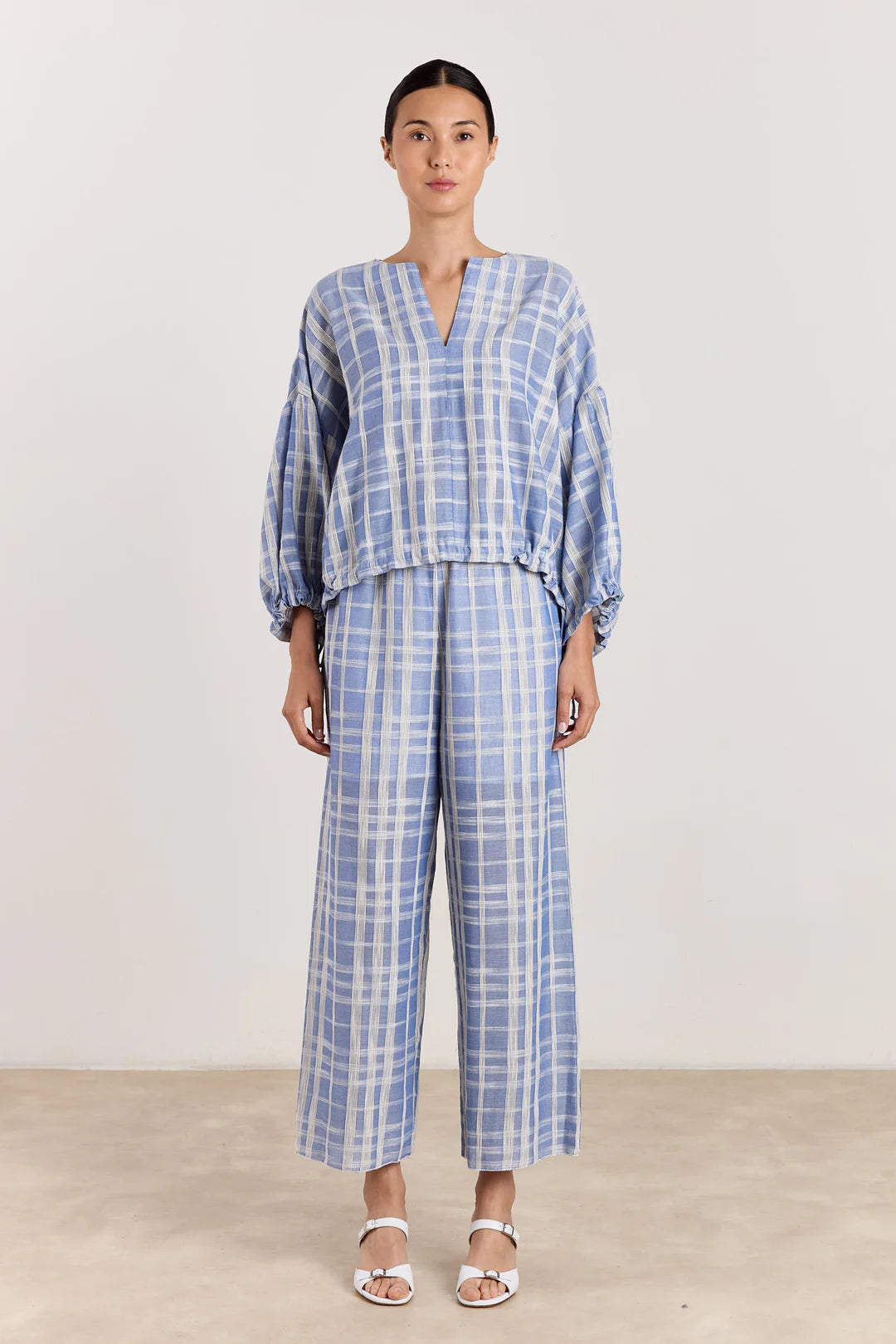 Gaby blouse SC Check blue