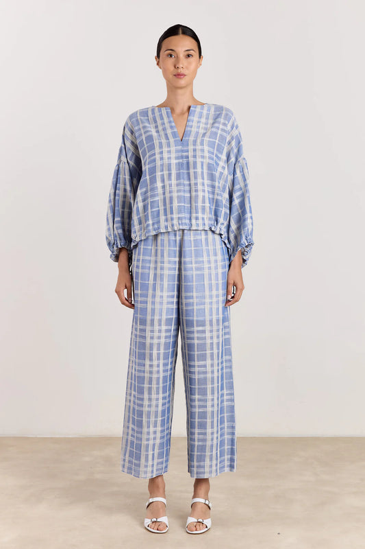 Gaby blouse SC Check blue