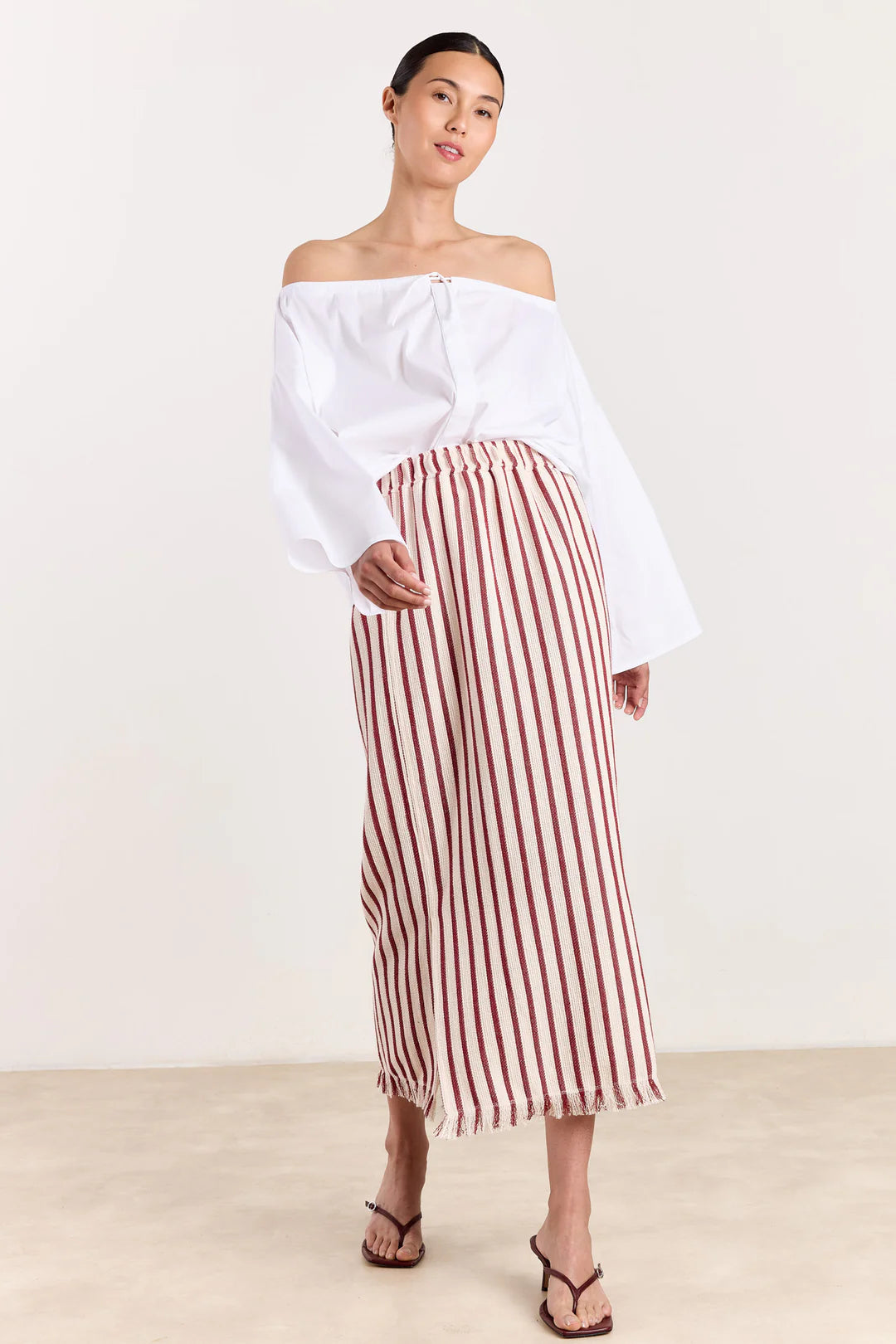 Missy skirt SC Stripe deel red