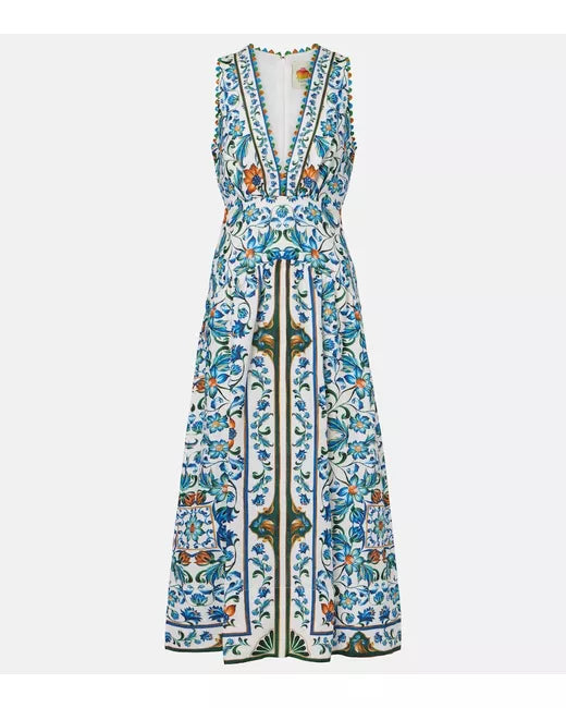 Flora tile midi dress Farm Rio