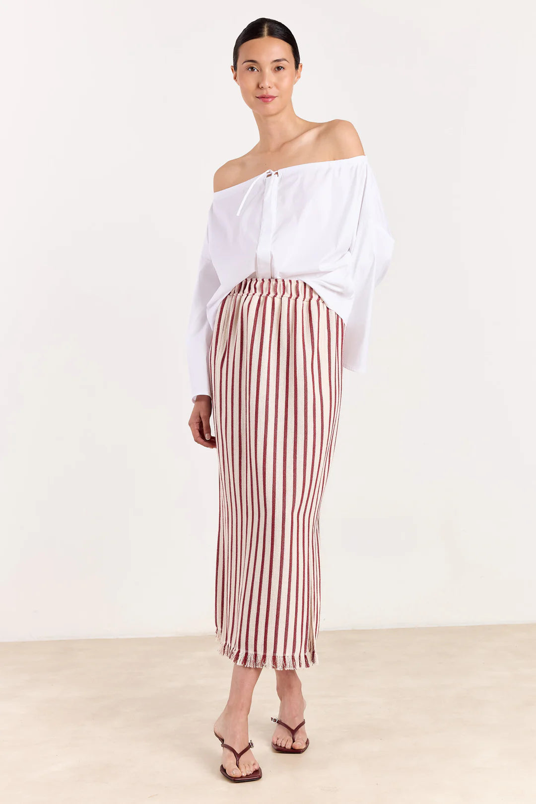 Missy skirt SC Stripe deel red