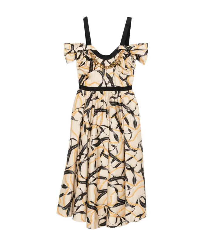 Jurk EF AB910 Chain print