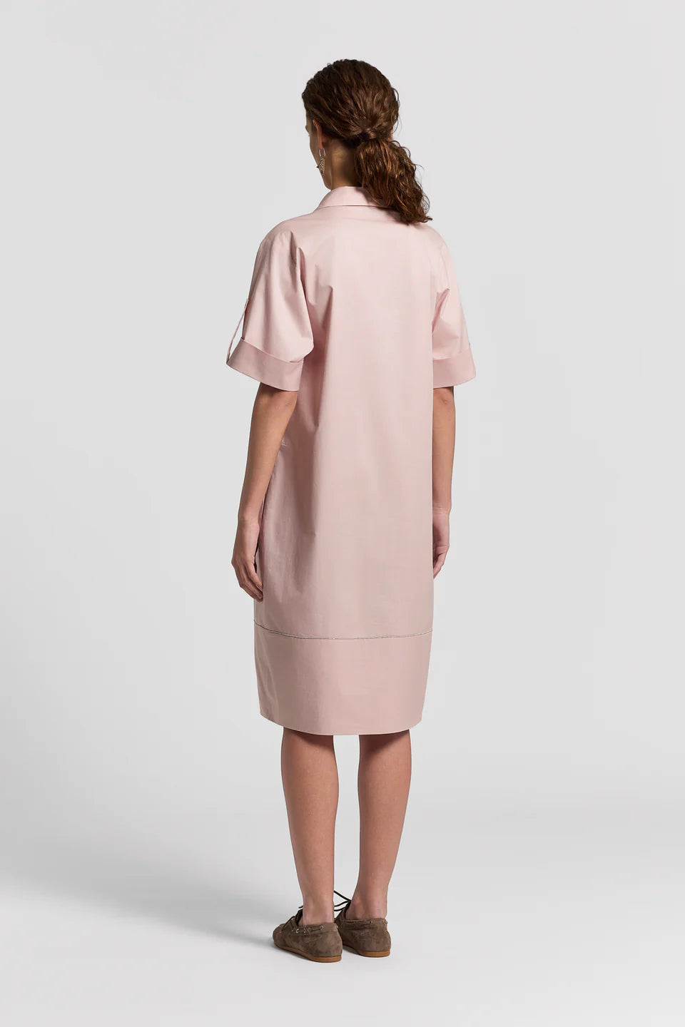 Cotton Dress Peserico A02513 Pink