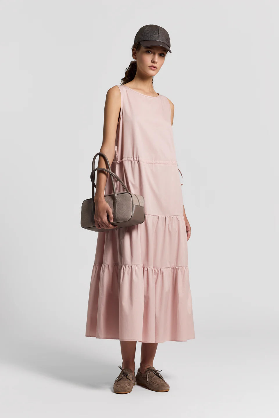 Cotton Dress Peserico A02720 Pink