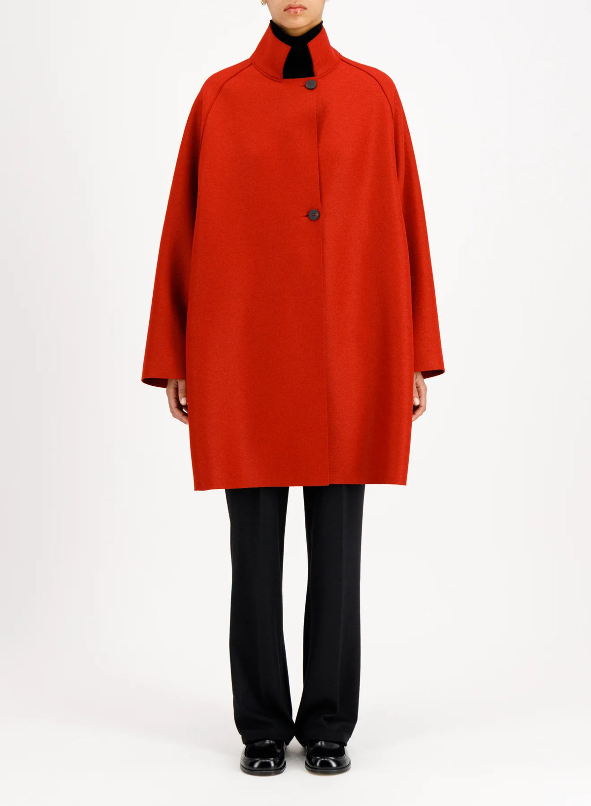 raglan cape pressed wool HW