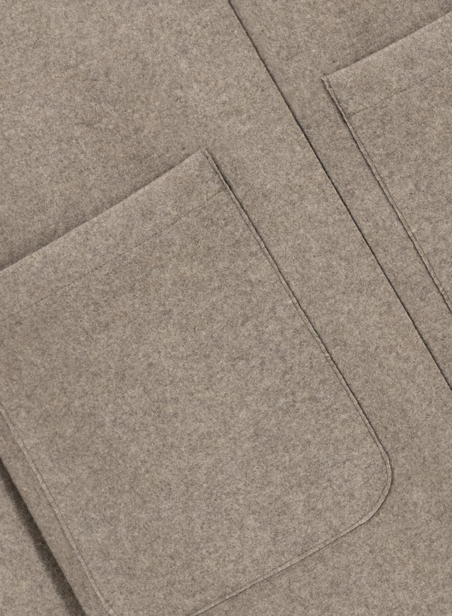 reversible raglan cape with Loro Piana favric