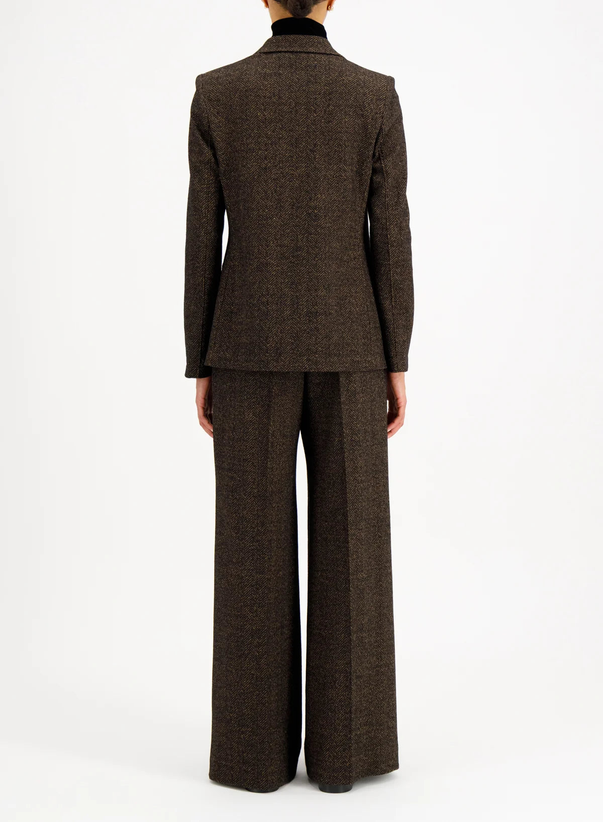 Double Breasted Blazer Donegal Herringbone Harris Wharf