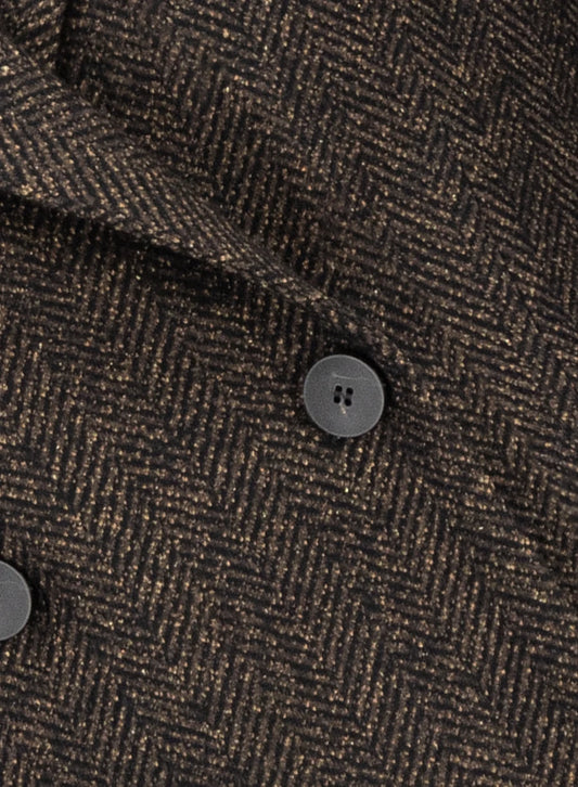 Double Breasted Blazer Donegal Herringbone Harris Wharf