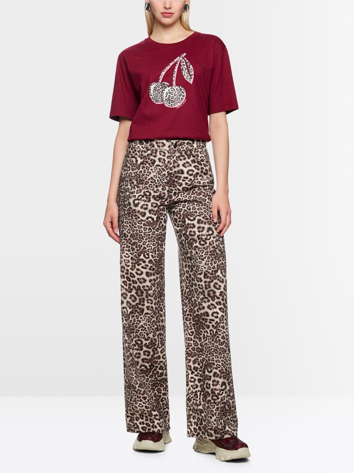 leopard jeans