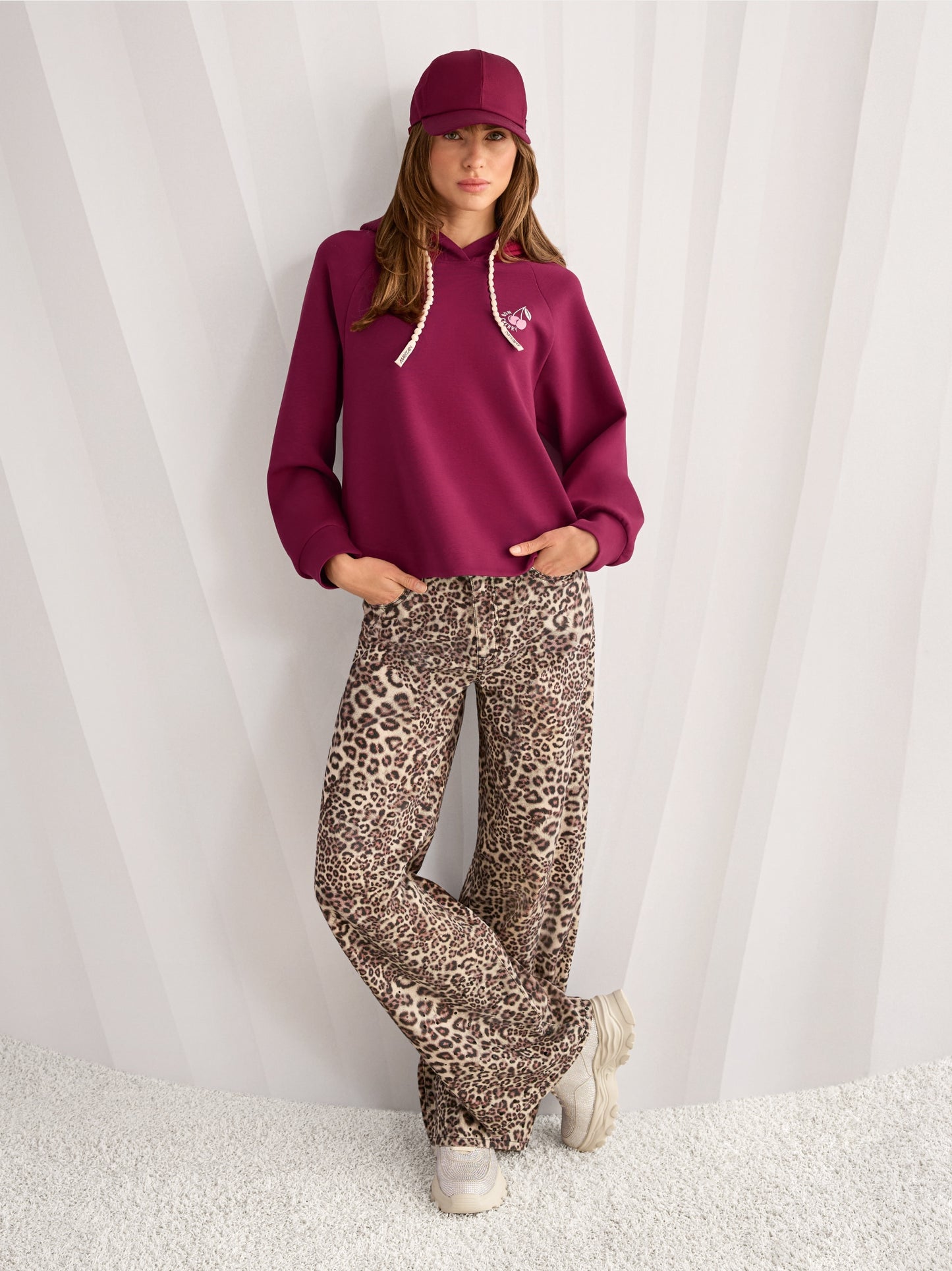 leopard jeans