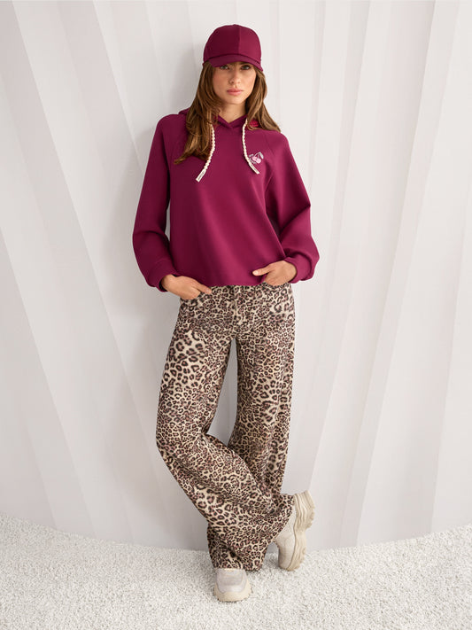 leopard jeans