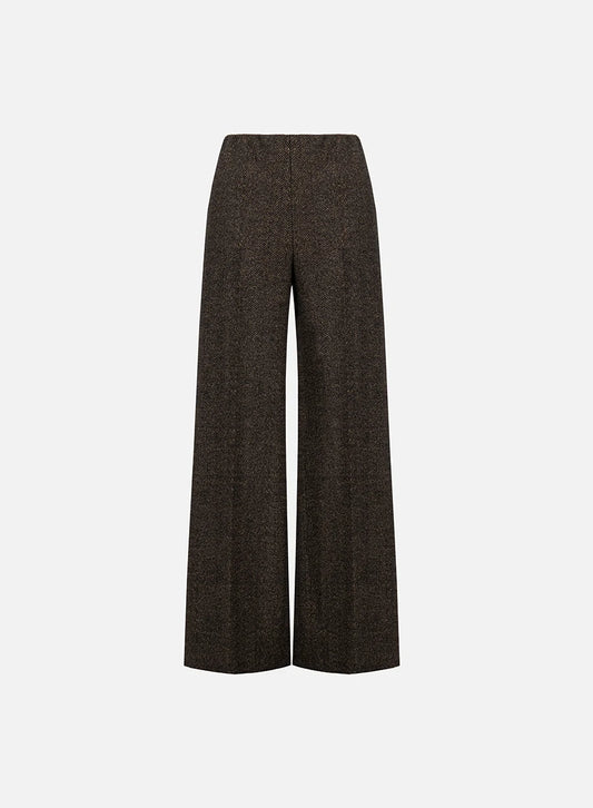 Flared Trousers Donegal Herringbone Harris Wharf
