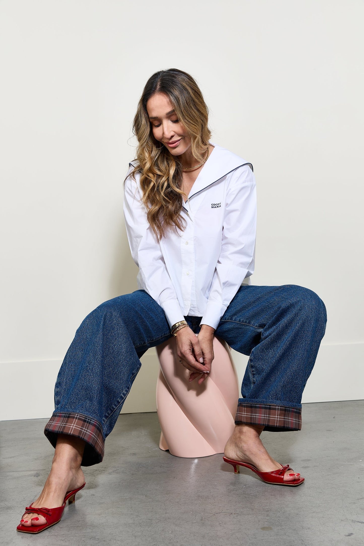 Marina t-shirt coco y maria White