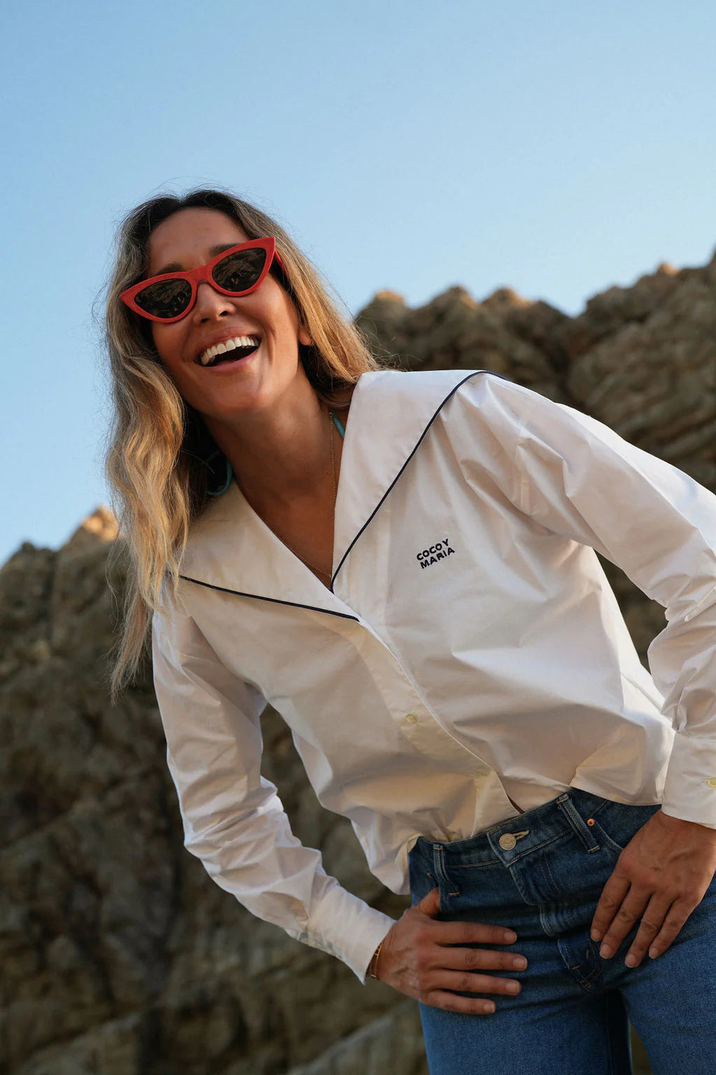 Marina t-shirt coco y maria White