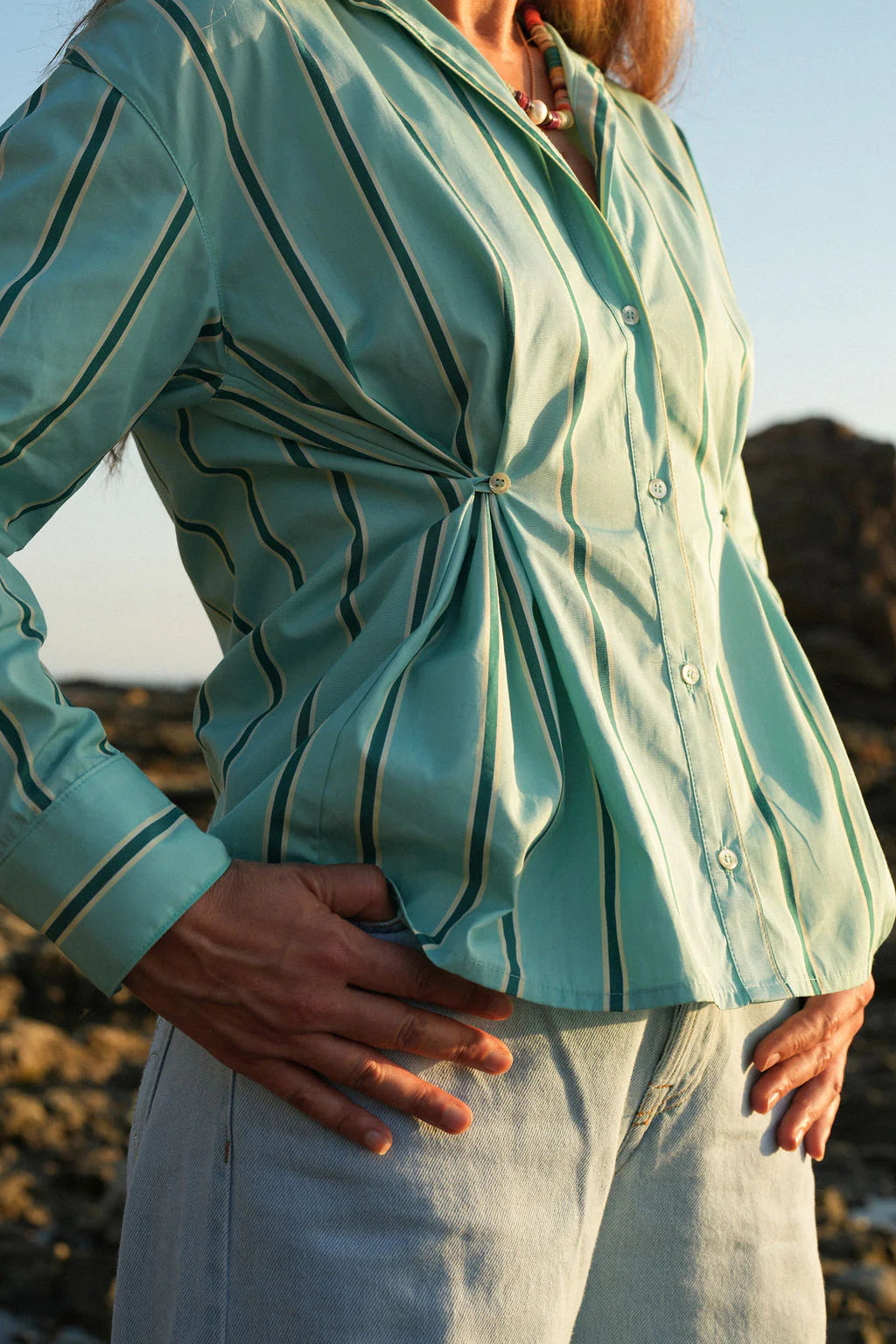 Camisa rosita Coco y Maria Green lemon s