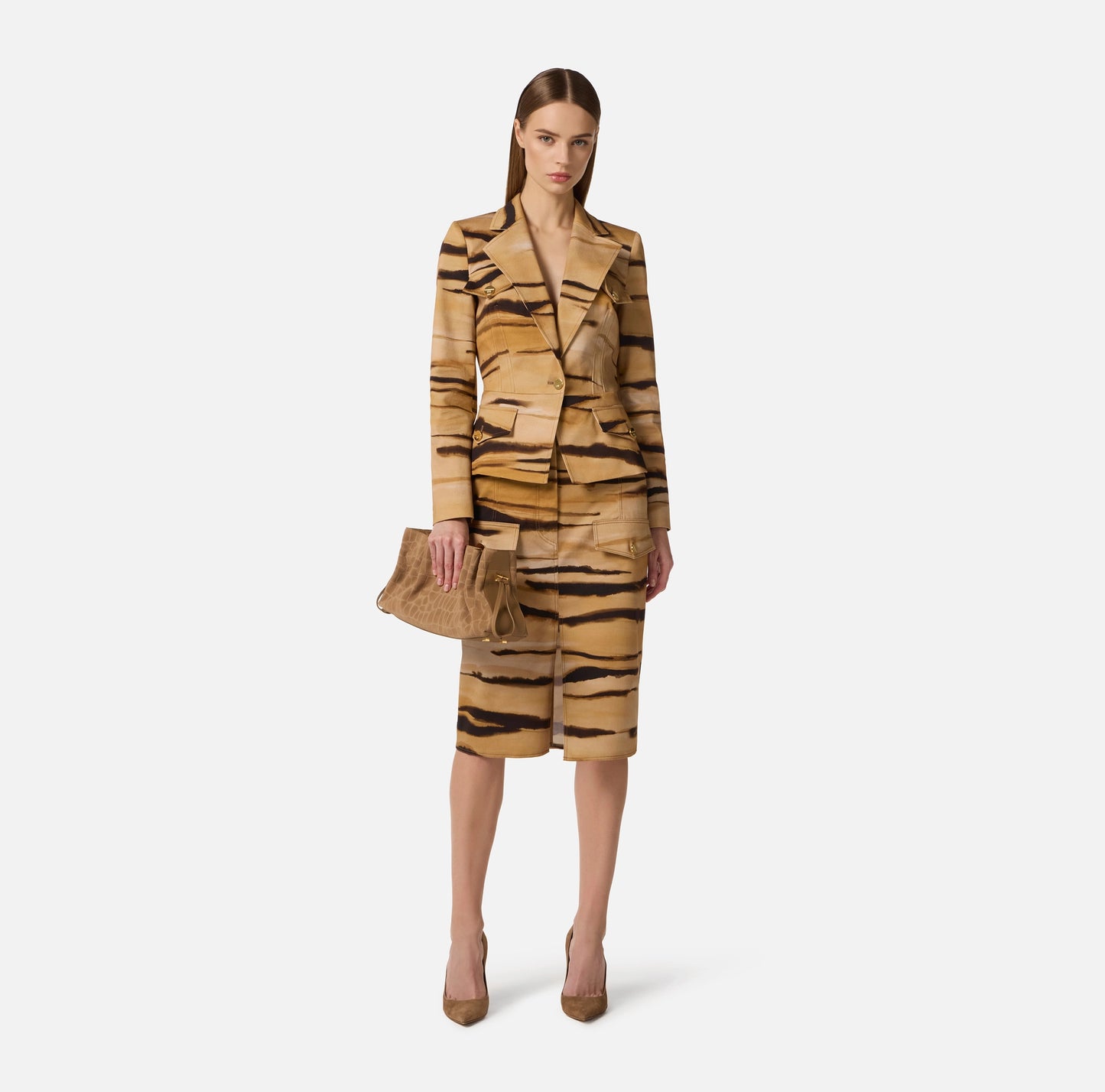 Animal print blazer Elisabetta Franchi