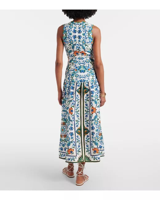Flora tile midi dress Farm Rio