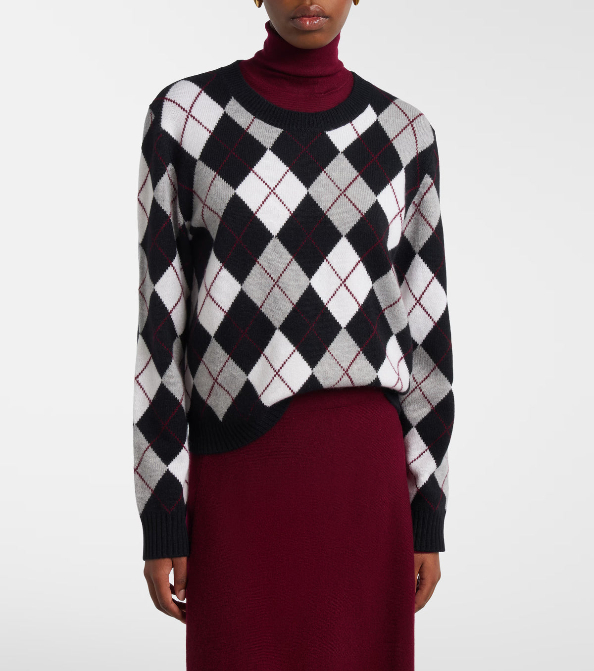 Antoni argyle sweater LISA YANG