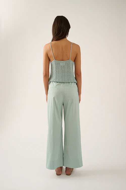 Cara Crochet Top Oscar The Collection - Pacific Blue