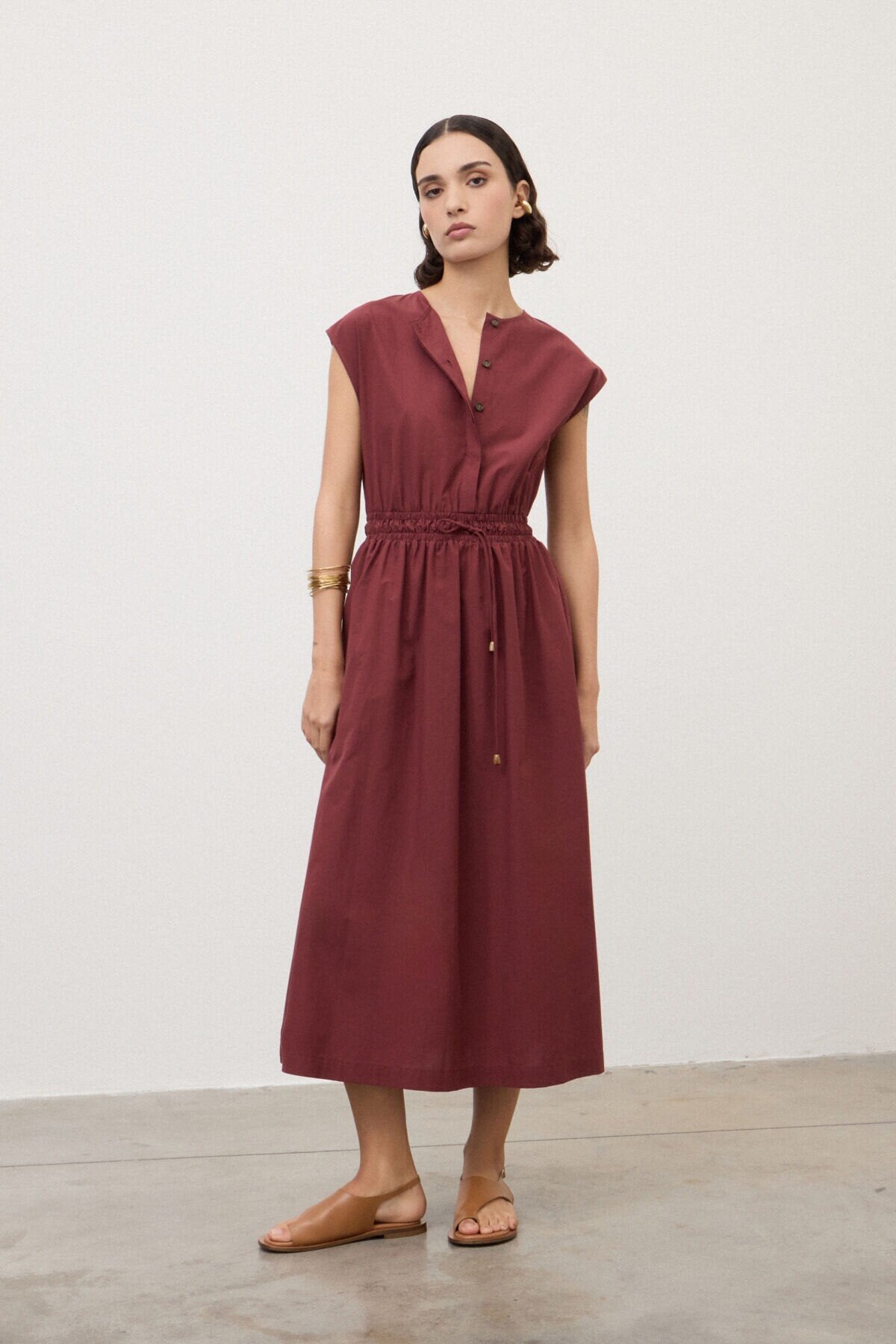 Jurk ottod'ame da5363 Merlot