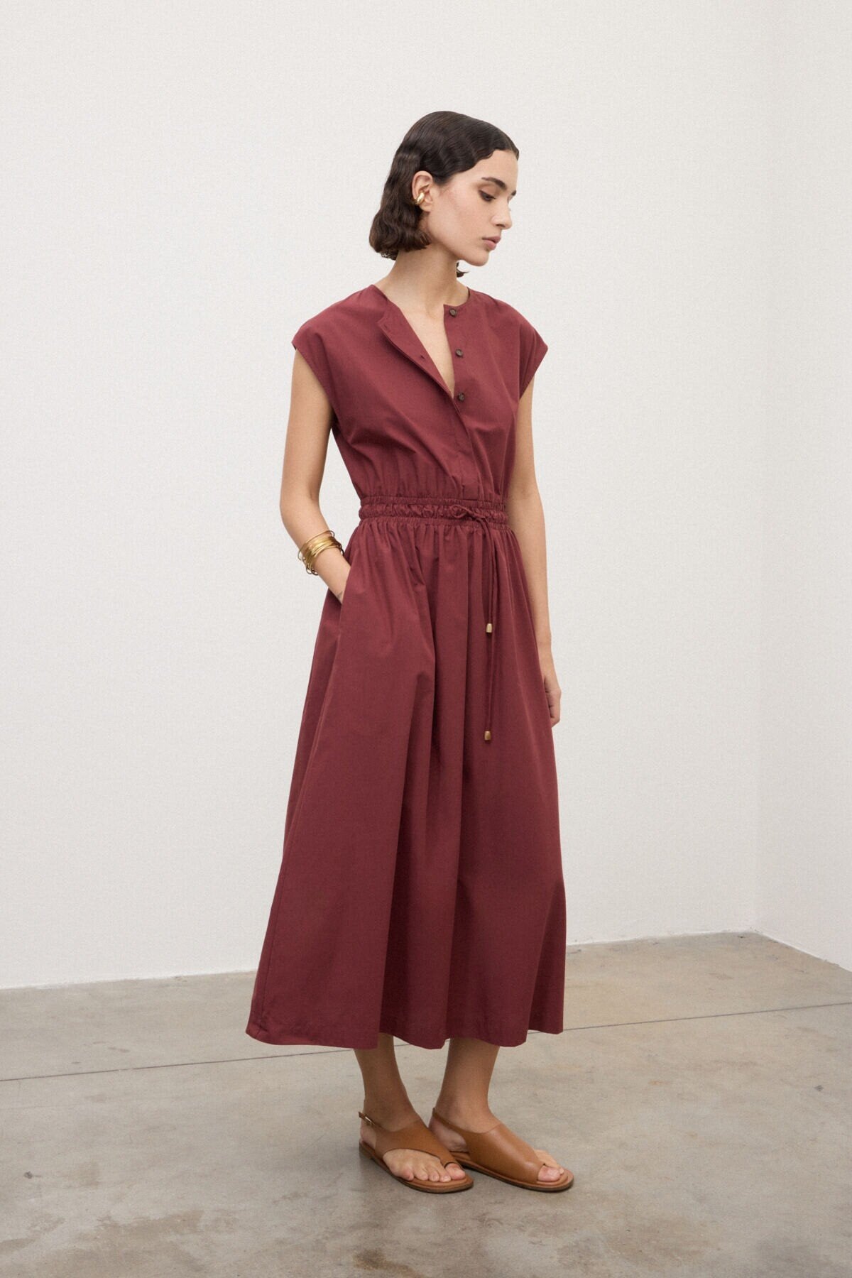 Jurk ottod'ame da5363 Merlot