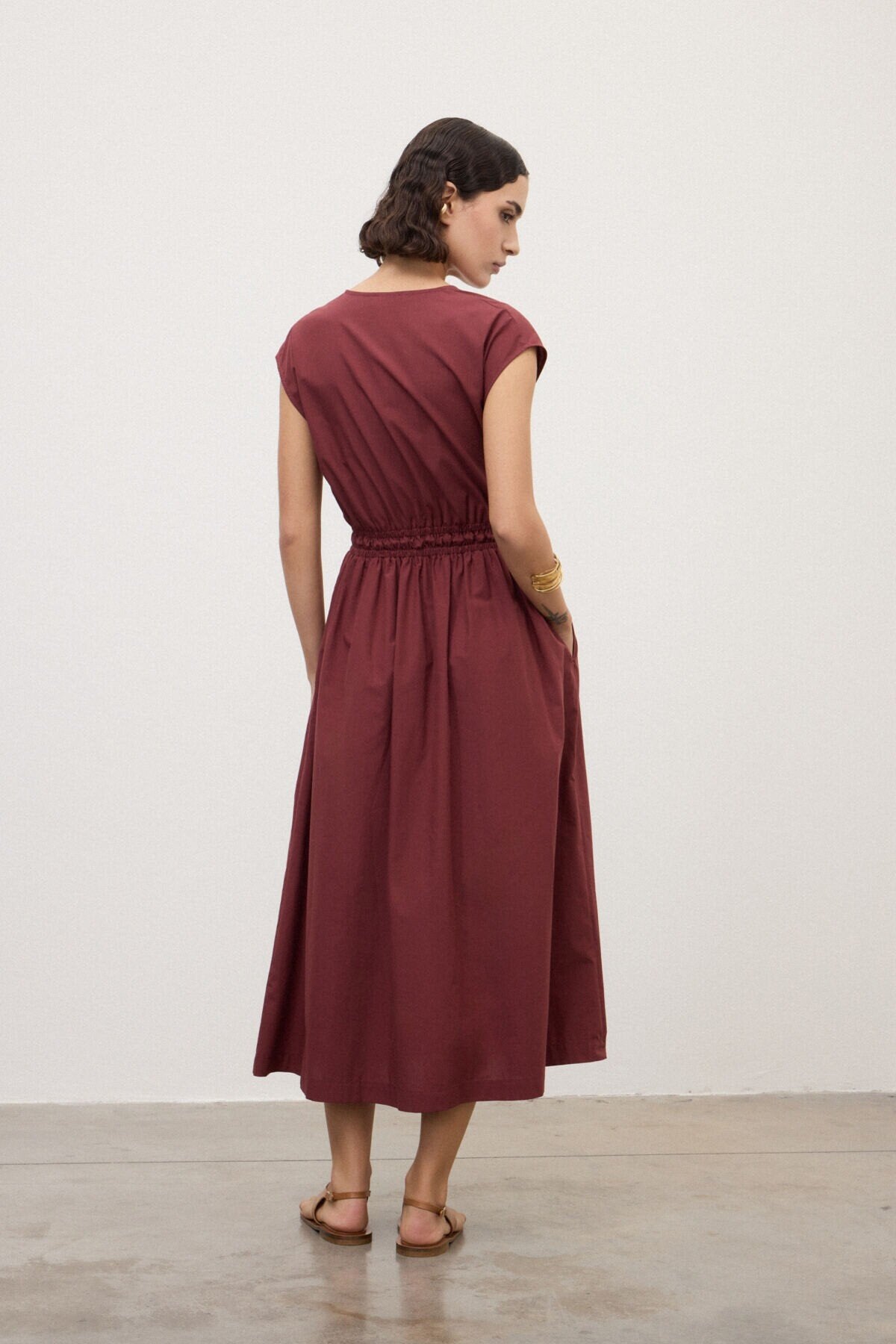 Jurk ottod'ame da5363 Merlot