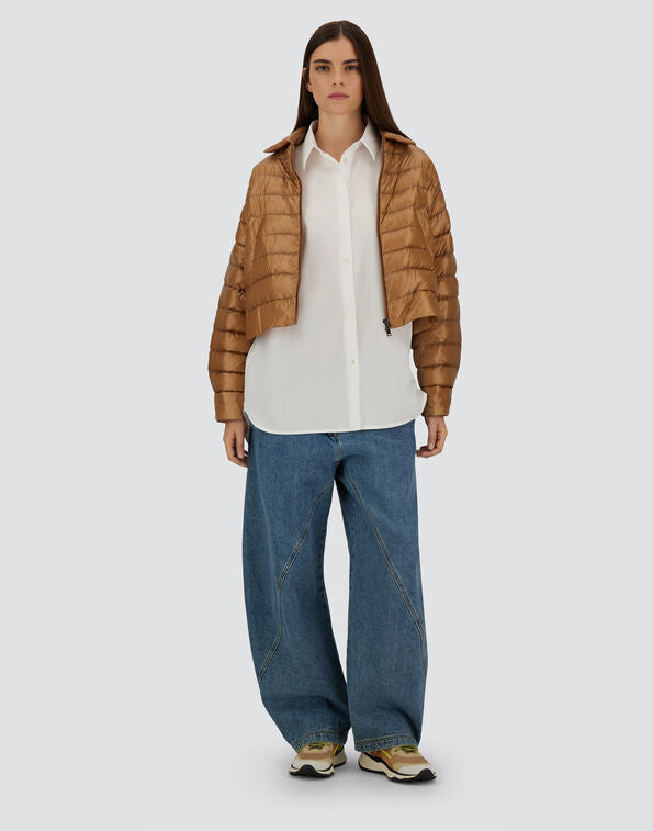 Herno Cropped Jacket Nylon Piumino