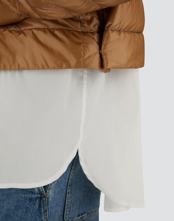 Herno Cropped Jacket Nylon Piumino