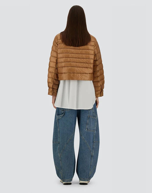 Herno Cropped Jacket Nylon Piumino