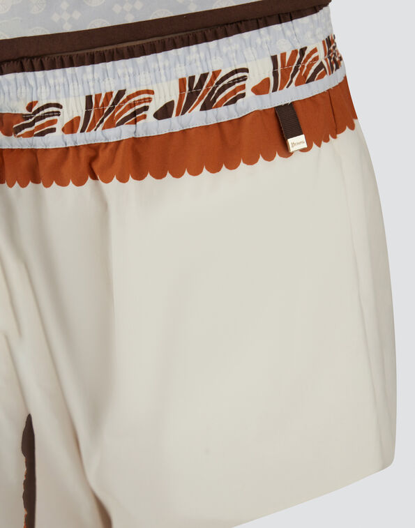 Herno Broek Zomerprint Katoen